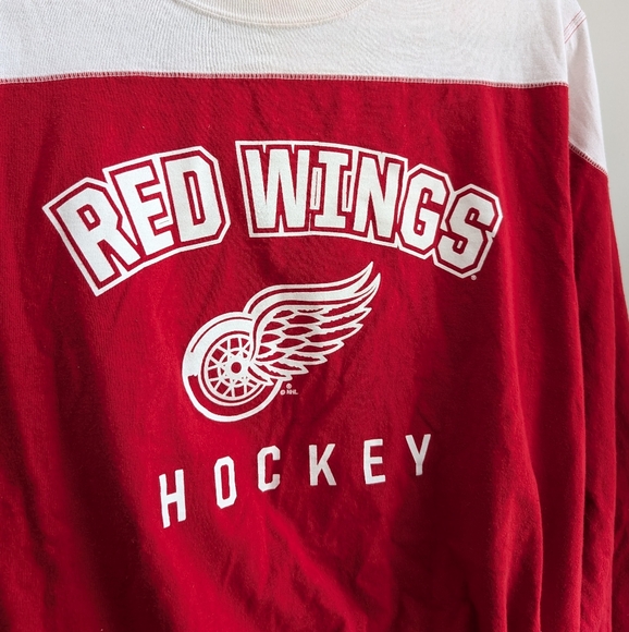 Vintage Detroit Red Wings Hockey Long Sleeve Shirt - Picture 8 of 11
